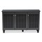 Baxton Studio Fernanda Dark Gray 3-Door Wooden Entryway Shoe Storage Wide Cabinet 152-9166 - alternate 7